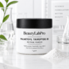 BeautyLabPro Palmitoyl Tripeptide-38 peptide powder in a white jar with black lid