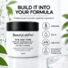 Syn-Ake-Type powder jar with icons for serums, gels, creams and advanced skincare formulas.