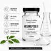 Hexapeptide-9 peptide powder 1 gram product specifications and professional cosmetic formulation infographic