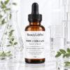 PDRN and GHK-Cu Serum with Plant Exosomes in a 1 oz amber dropper bottle by BeautyLabPro